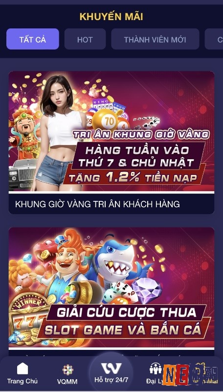 Khuyến mãi giải cứu cược thua slot game và bắn cá hấp dẫn