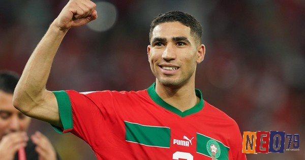 Trong top 10 cầu thủ nhanh nhất thế giới phải có hậu vệ Achraf Hakimi - Maroc