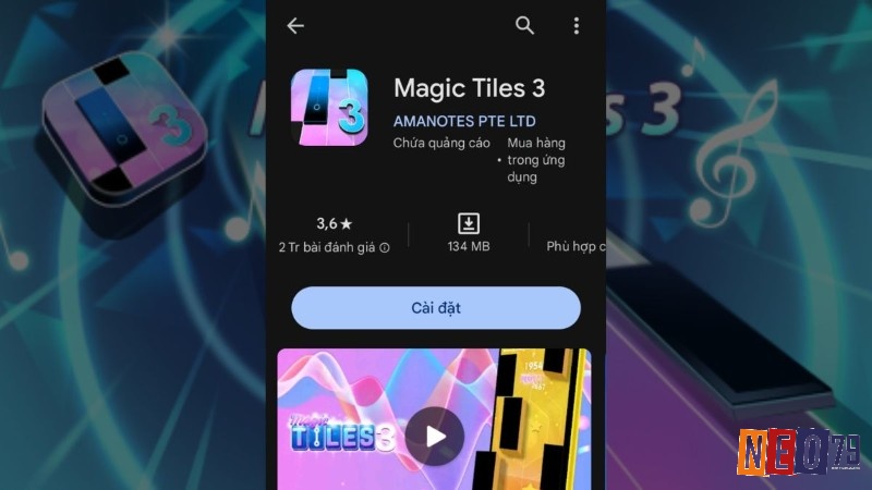 Đồ họa trong Game Magic Tiles 3