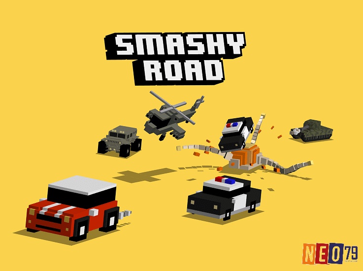 Game Smashy Road Wanted - Trò chơi chạy trốn cảnh sát cực hấp dẫn