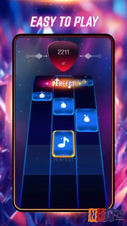 Tap Tap Music là game có lối chơi đơn giản dễ làm quen với nhịp điệu