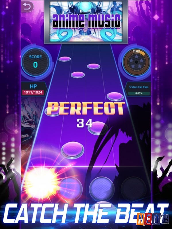 Tap Tap Music là game không sử dụng đồ họa phức tạp