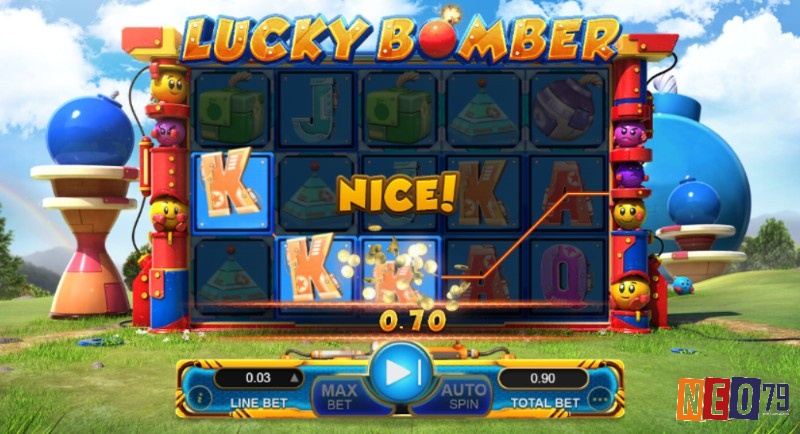 Không quá khó để dành chiến thắng khi chơi game slot Lucky Bomber