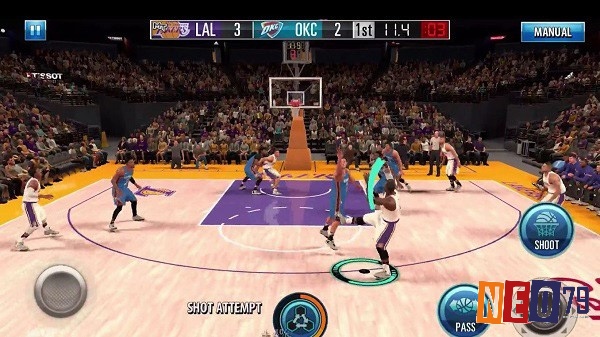 Mẹo chơi bóng rổ NBA 2K bắt đầu nắm vững luật chơi