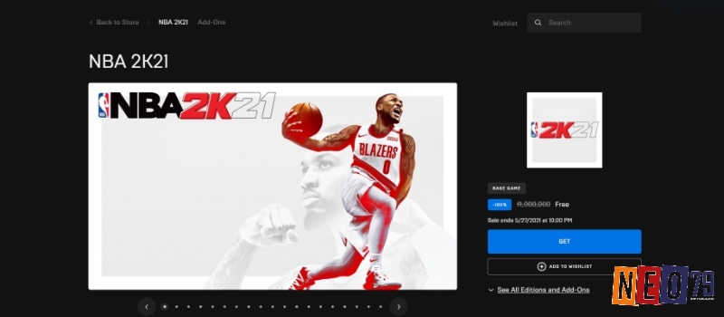 Hướng dẫn cách tải NBA 2K24 miễn phí trên Epic Games Store cực chuẩn xác cho người chơi mới